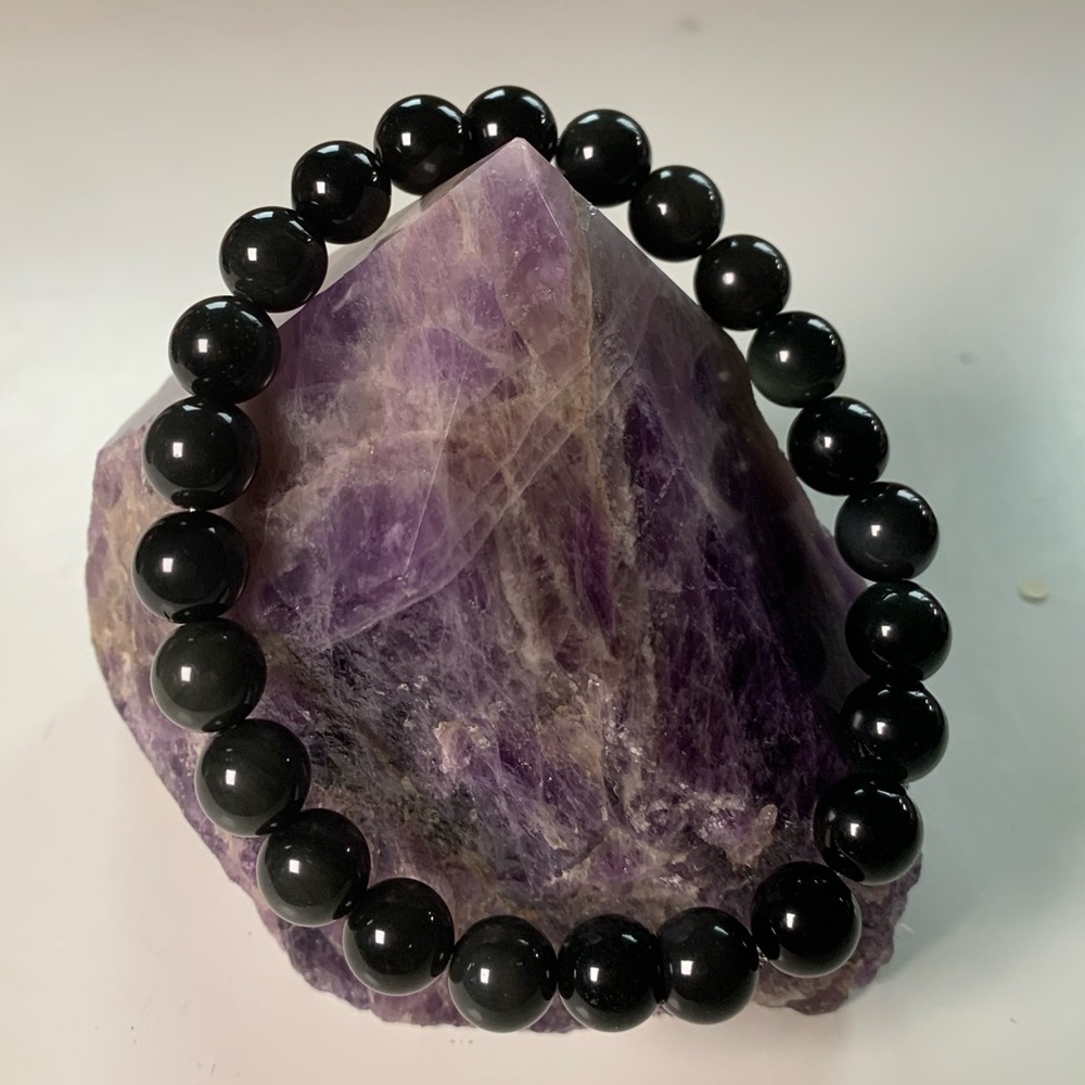 8mm Rainbow Obsidian Stretch Bracelet